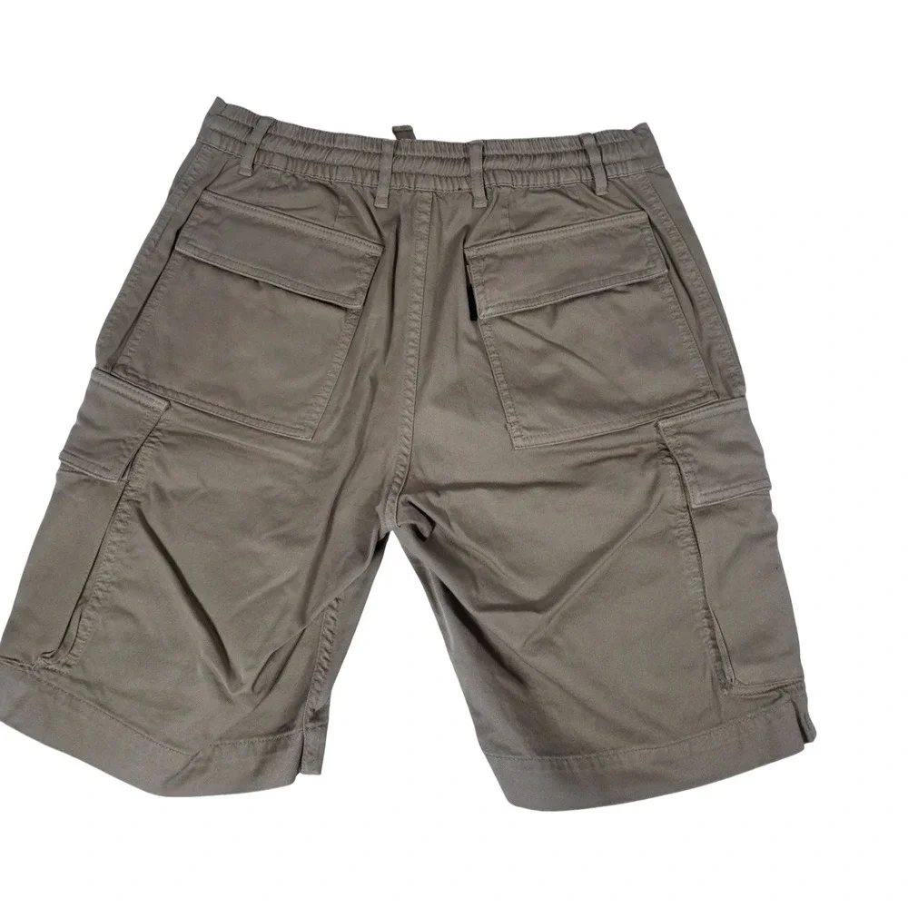 The Kooples Jeans Mens Taupe Khaki Cotton Cargo Shorts Drawstring HSHO18005J 44